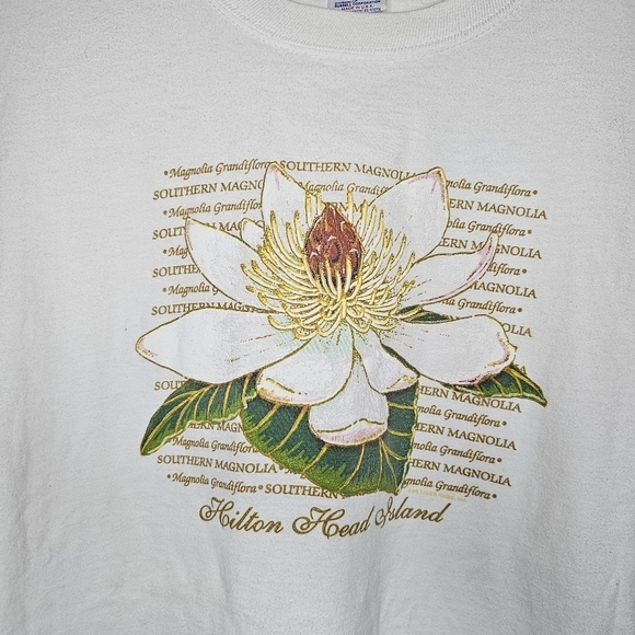 Hilton Head Island Graphic Shirt Size XL on a Jerzee's Combined Cotton - Picture 3 of 6